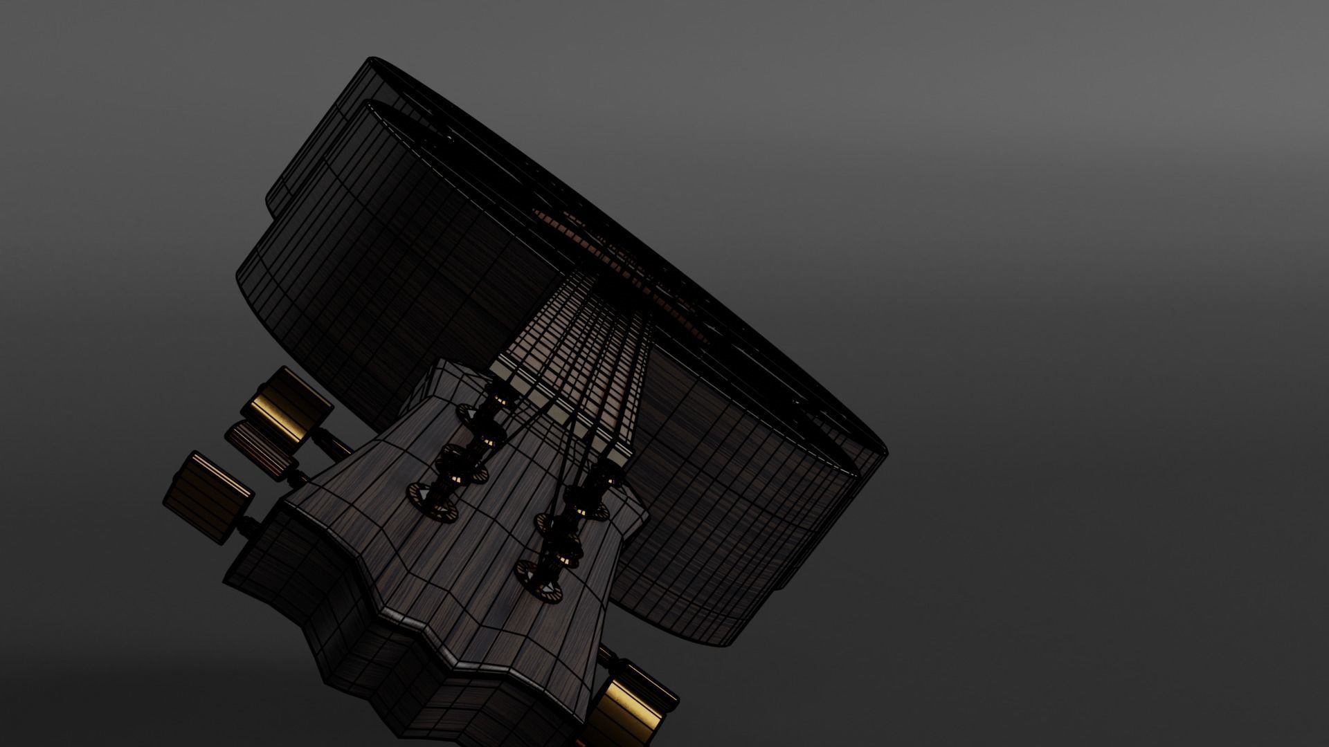 Acoustic Guitar 3D model_11