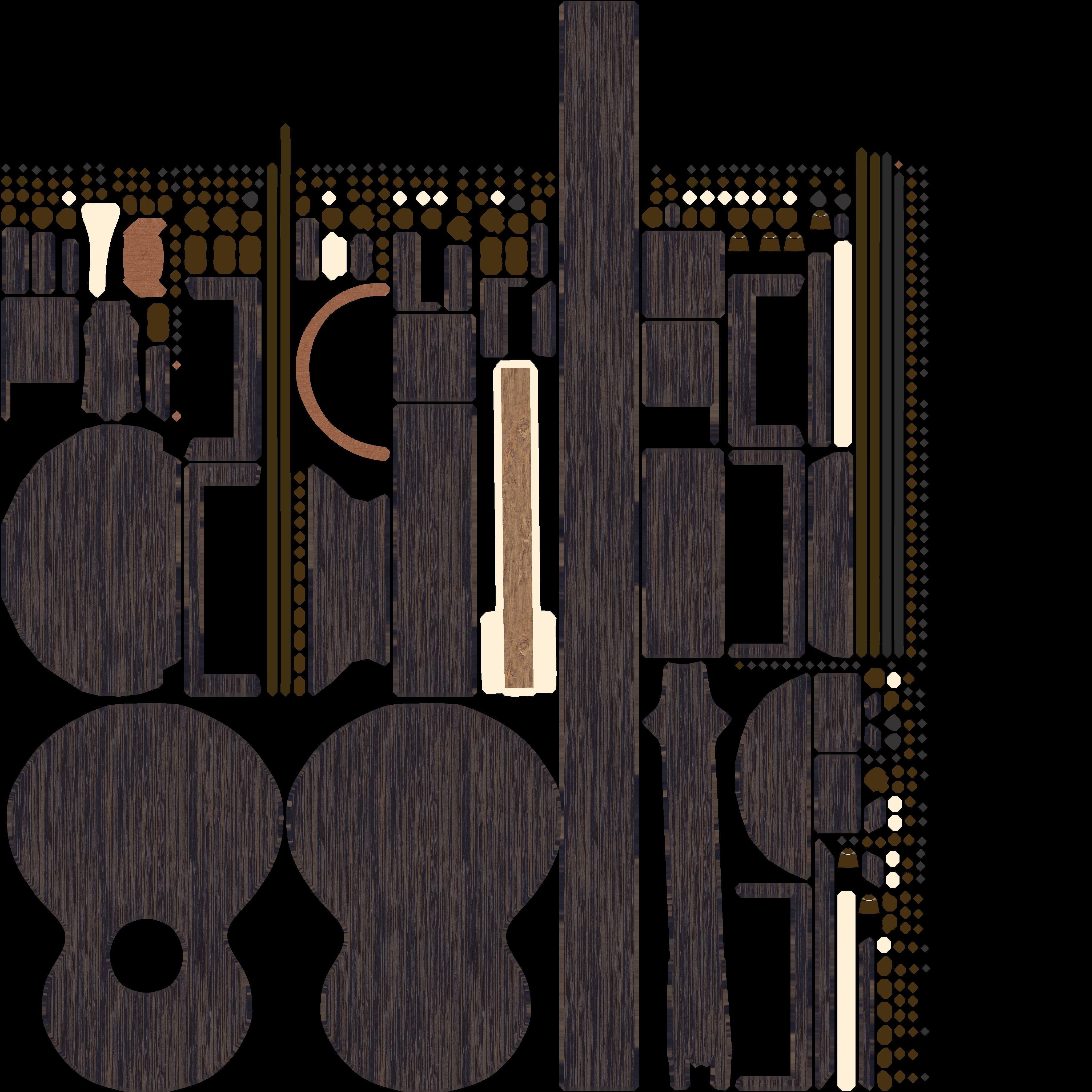 Acoustic Guitar 3D model_12