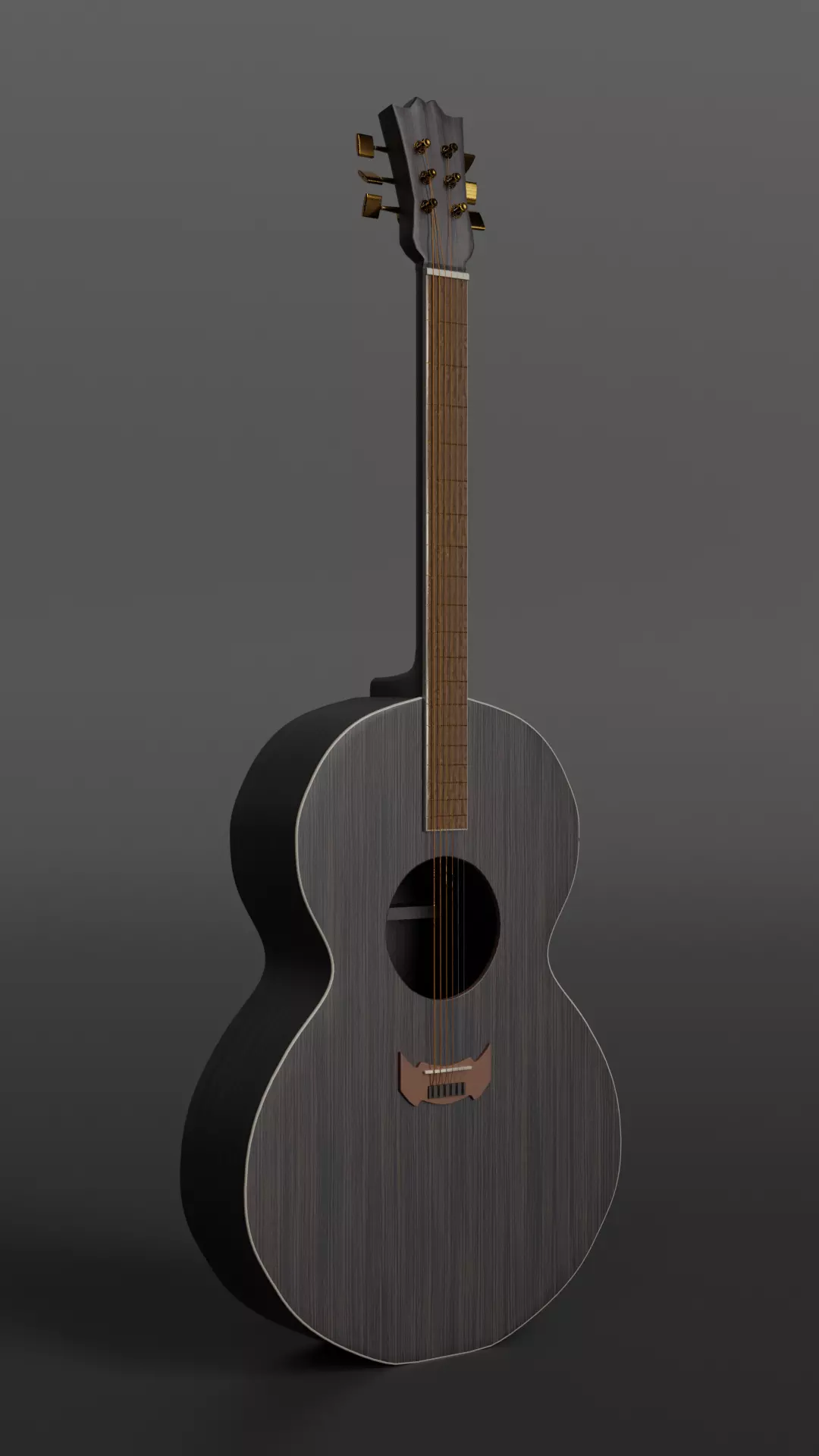 Acoustic Guitar 3D model_0