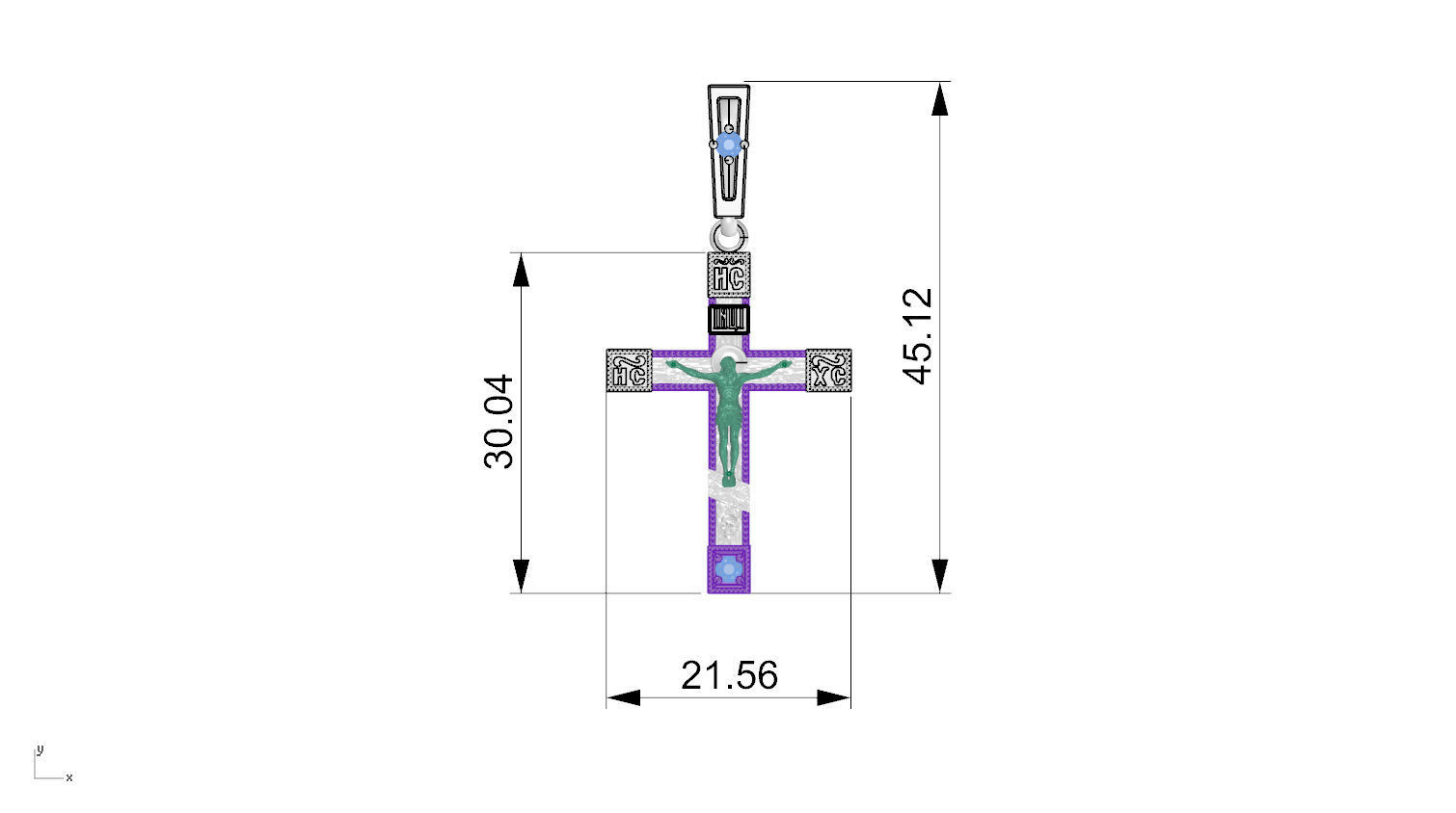 Cross KR 24 3D print model_2