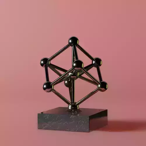 Plain Steel Atomium Decorative Replica
