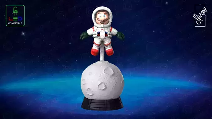 Mario Astronaut Lamp