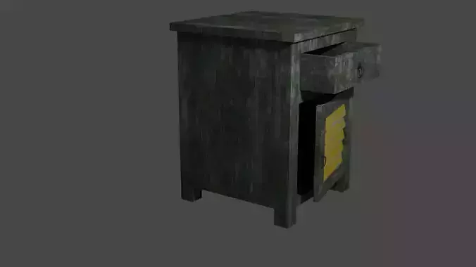 NightStand wooden bedside table with drawers