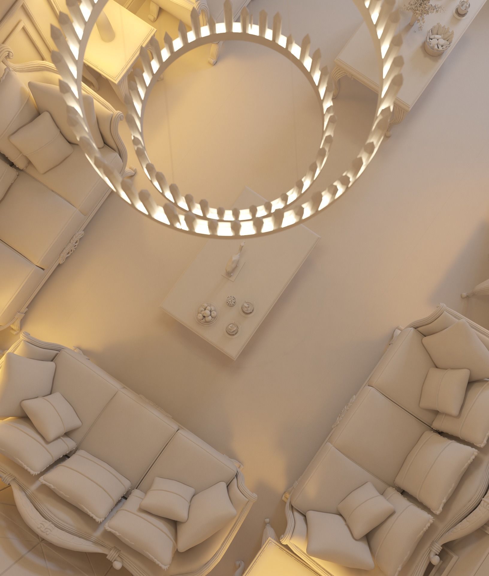 Classic Interior - Classic Living room - Sitting Room  3D model_25