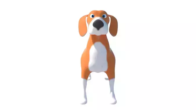 3d Model Bigl beagle dog
