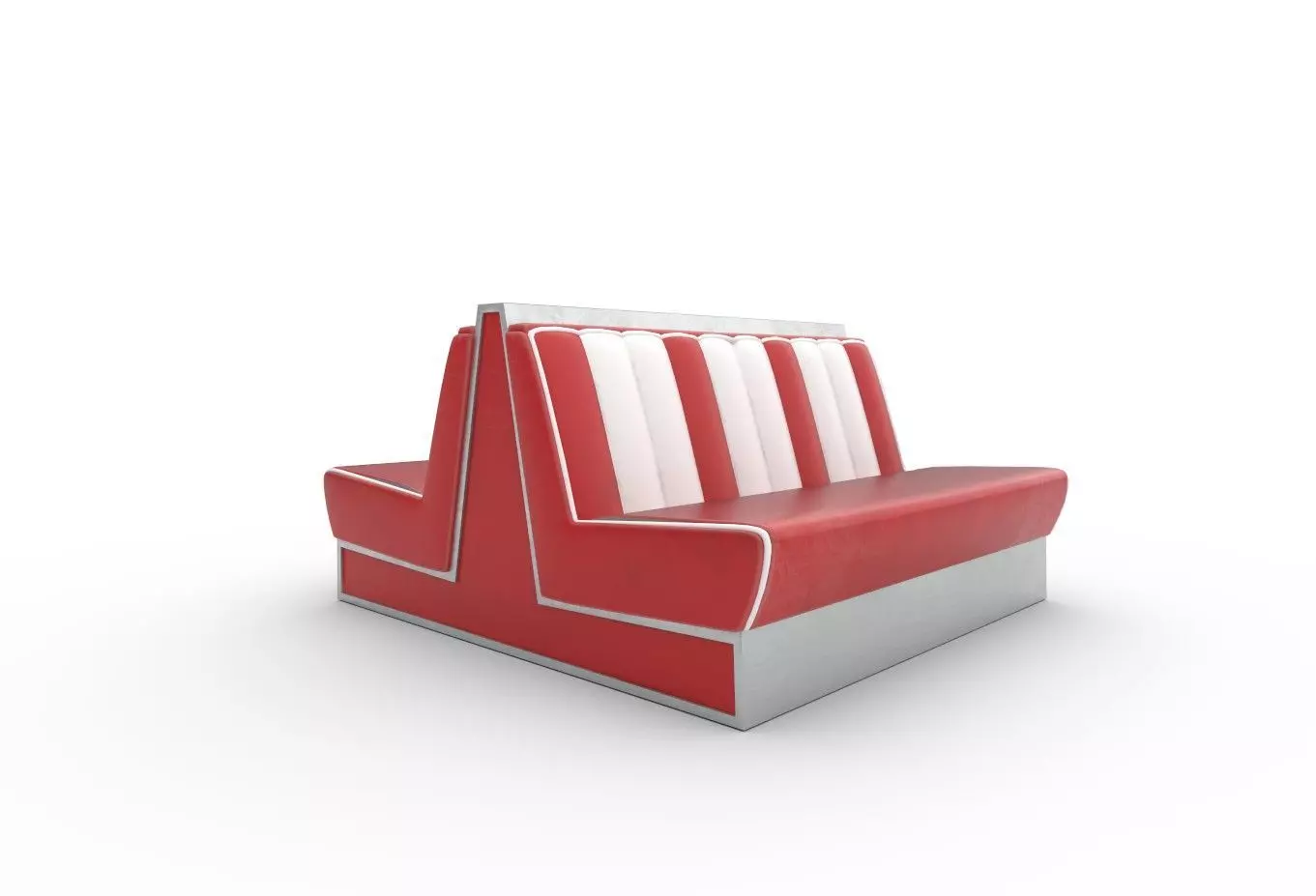 American Diner Sofa Free low-poly 3D model