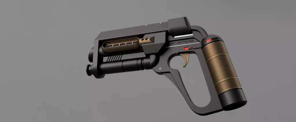 The 6th Day Foosh Gun Prop pistol 3D print model_0