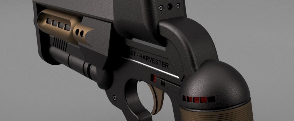 The 6th Day Foosh Gun Prop pistol 3D print model_1