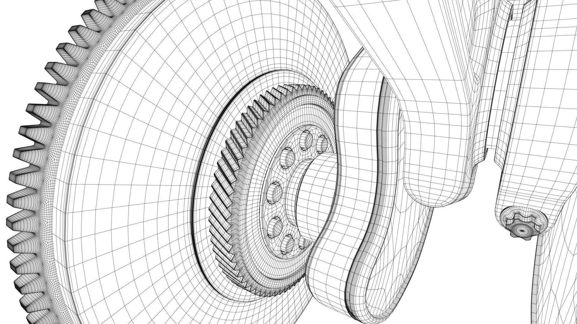 V8 Engine Working Animated 3D model_42