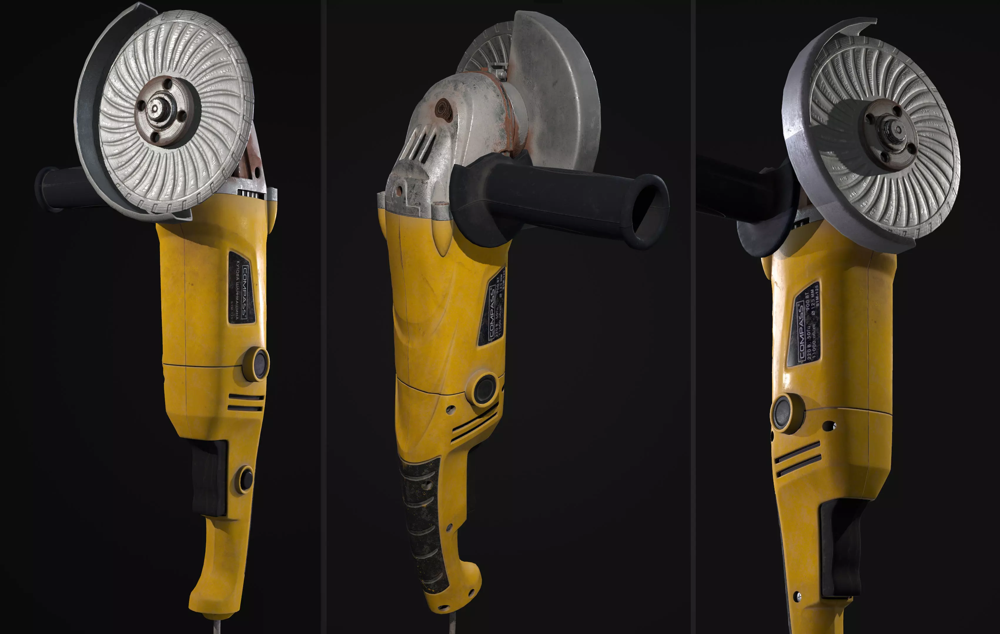 Grinder fish Low-poly 3D model_0