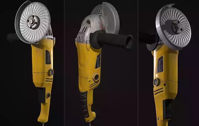 Grinder fish Low-poly 3D model