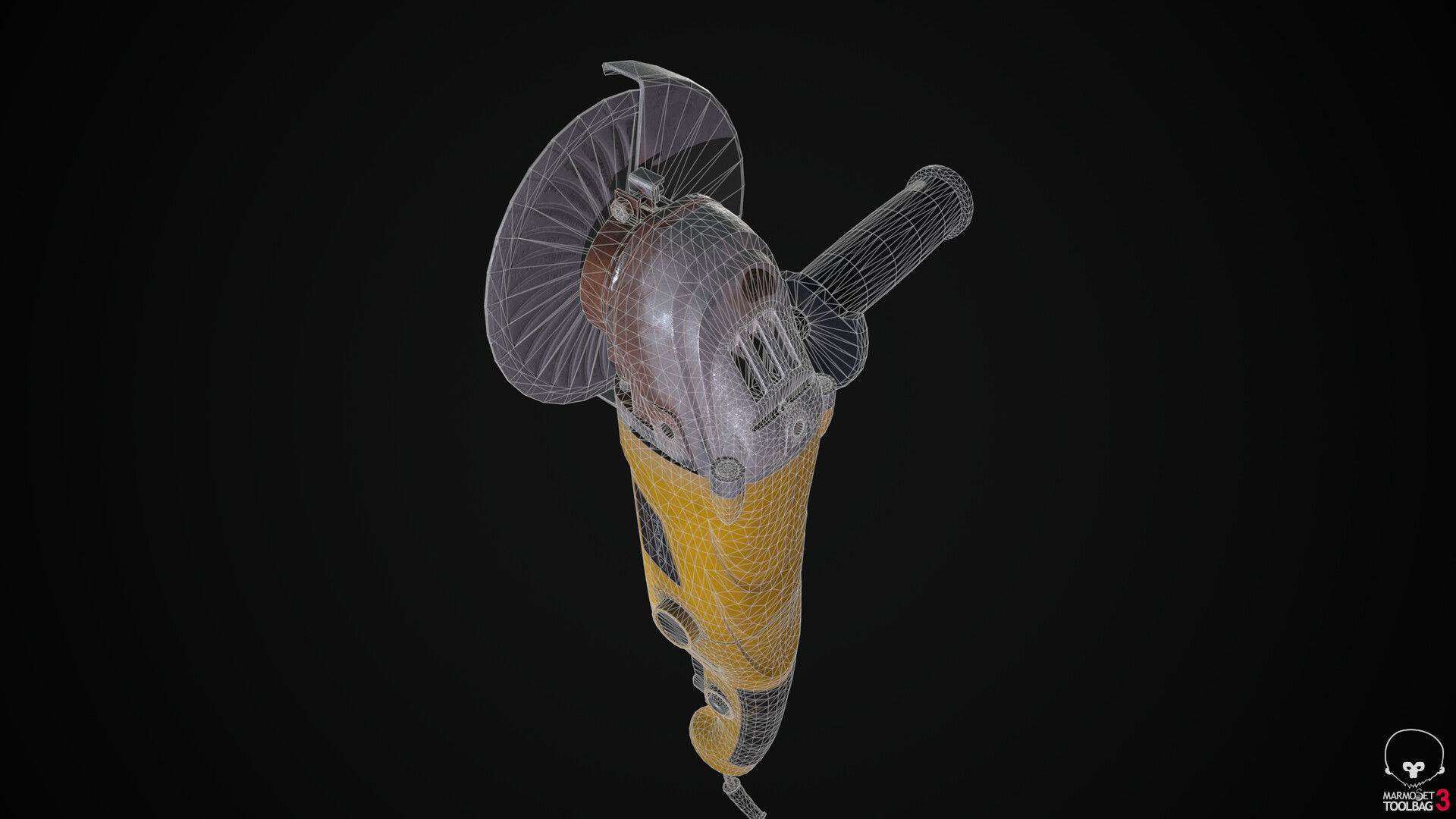 Grinder fish Low-poly 3D model_5