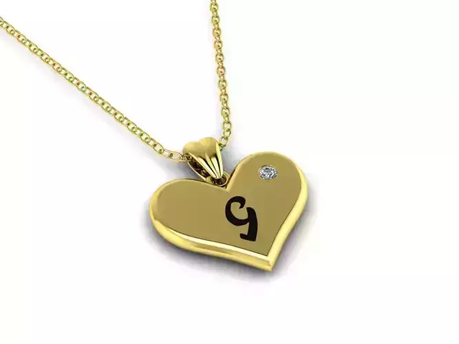  Alphabet ENAMEL Pendant Letter  G