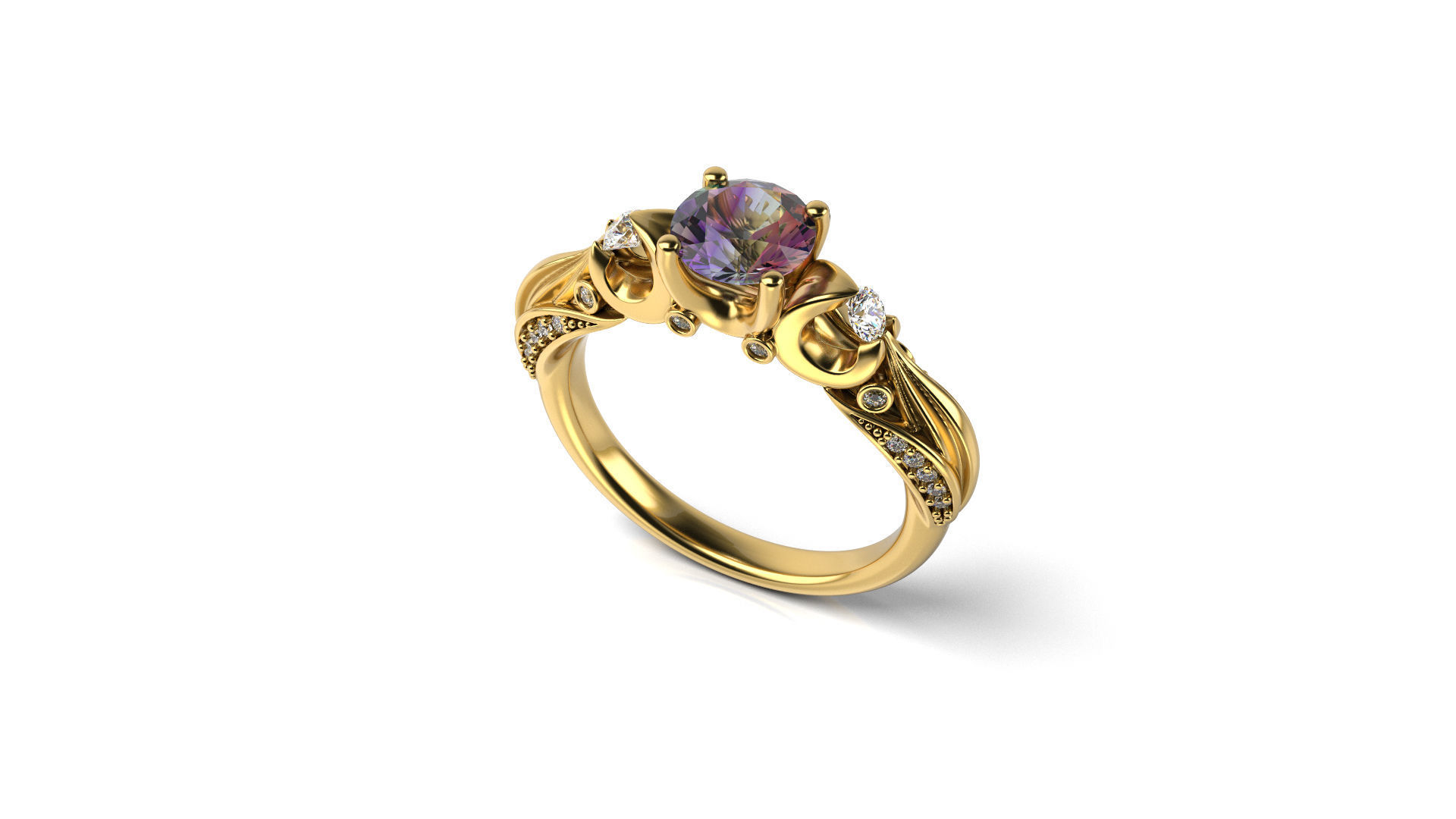 Inter Sc Engagement Ring 3 3D print model_3