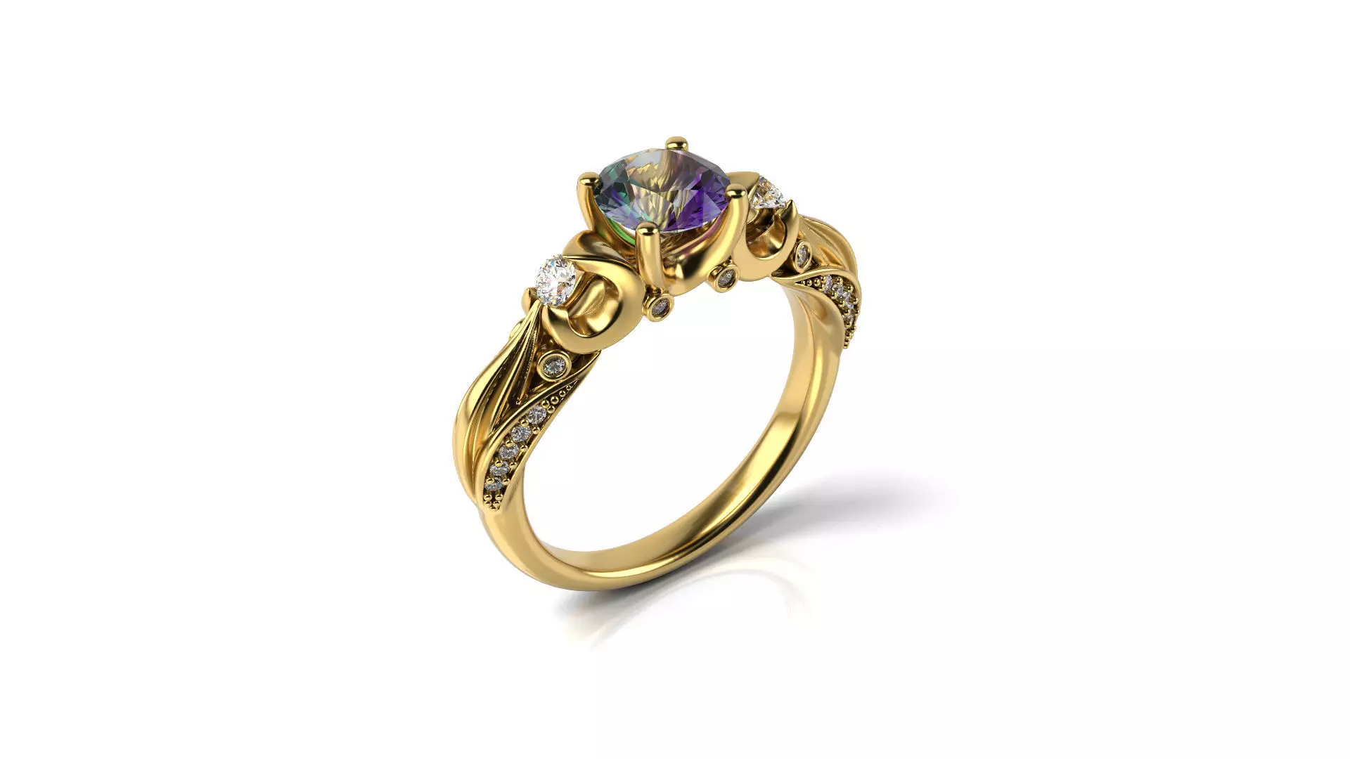 Inter Sc Engagement Ring 3 3D print model_0