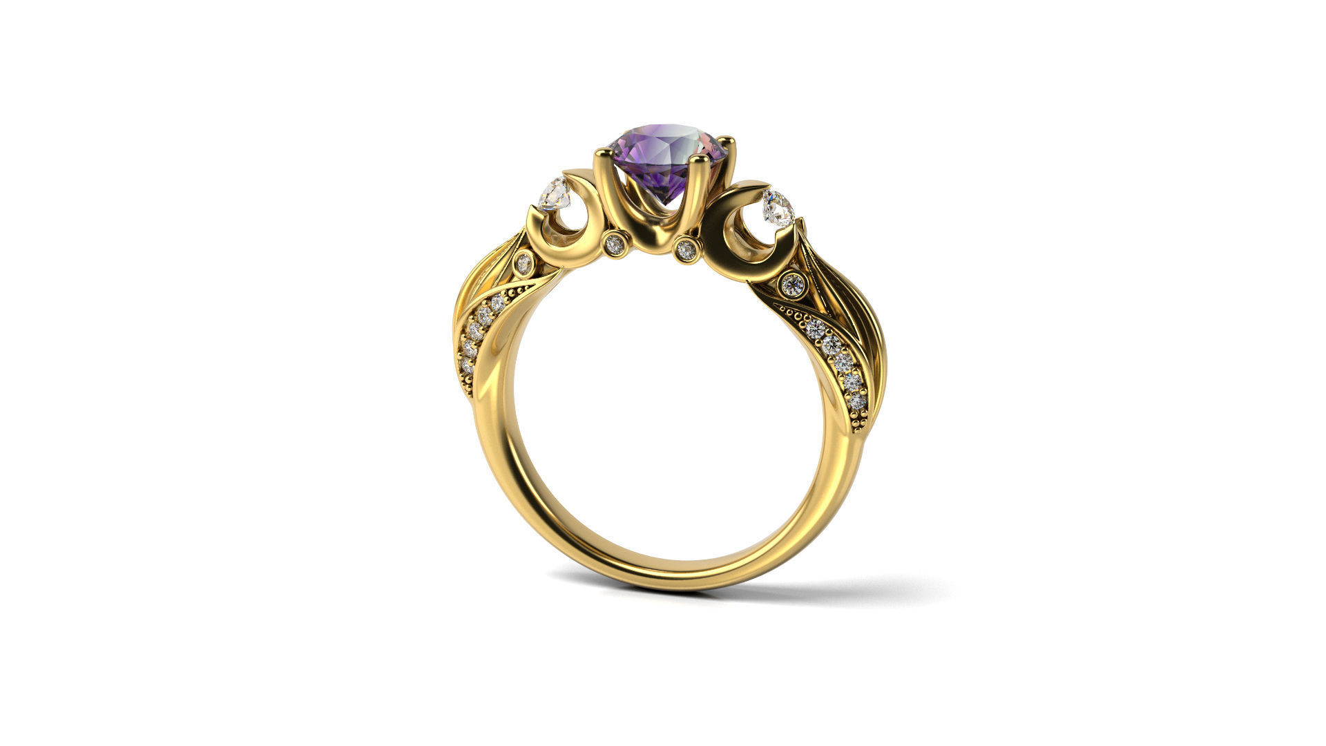 Inter Sc Engagement Ring 3 3D print model_2