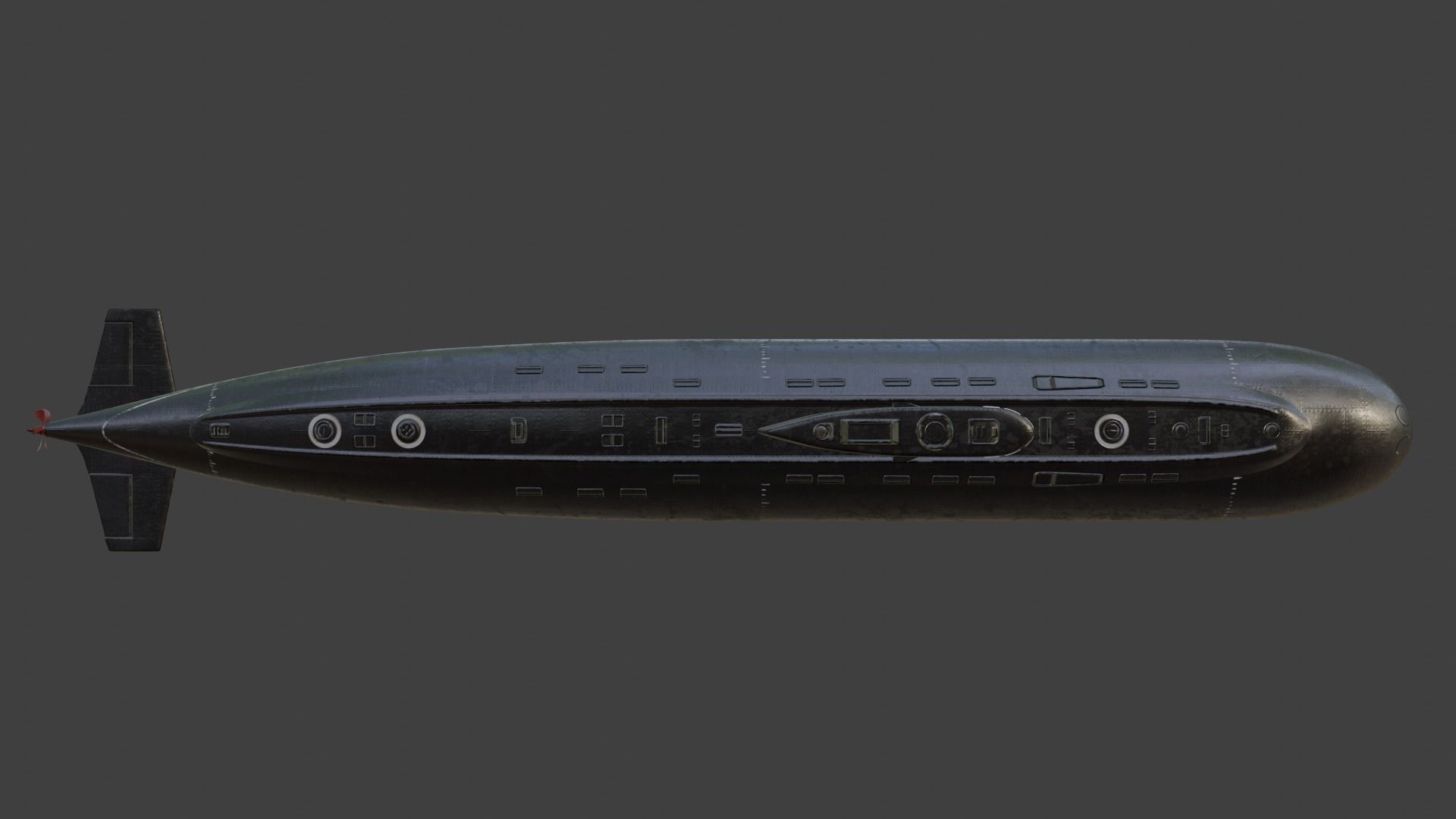 Kilo-636 Class Submarine Low-poly 3D model_7