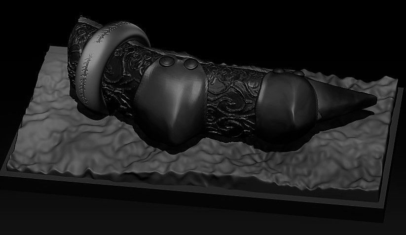 Lord of the ring Sauron Finger with ring HD 3D print model_5