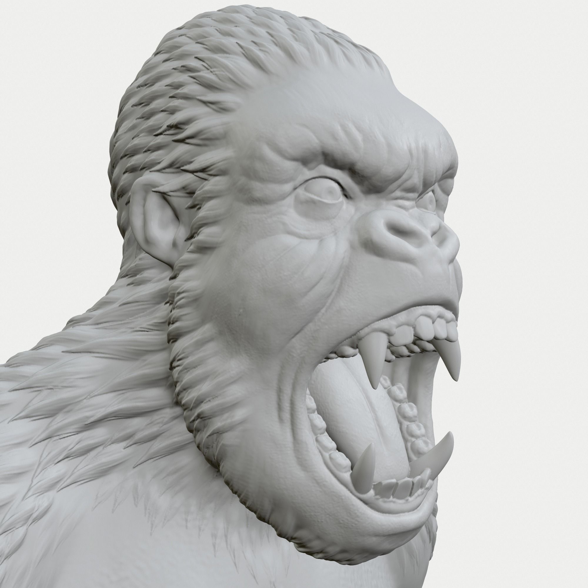 King Kong  3D print model_9