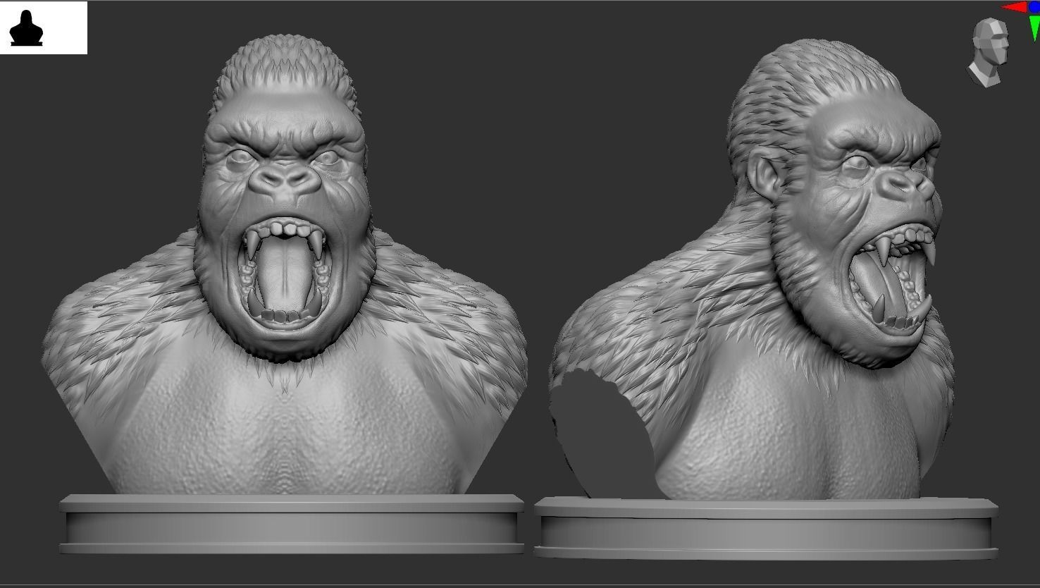King Kong  3D print model_1