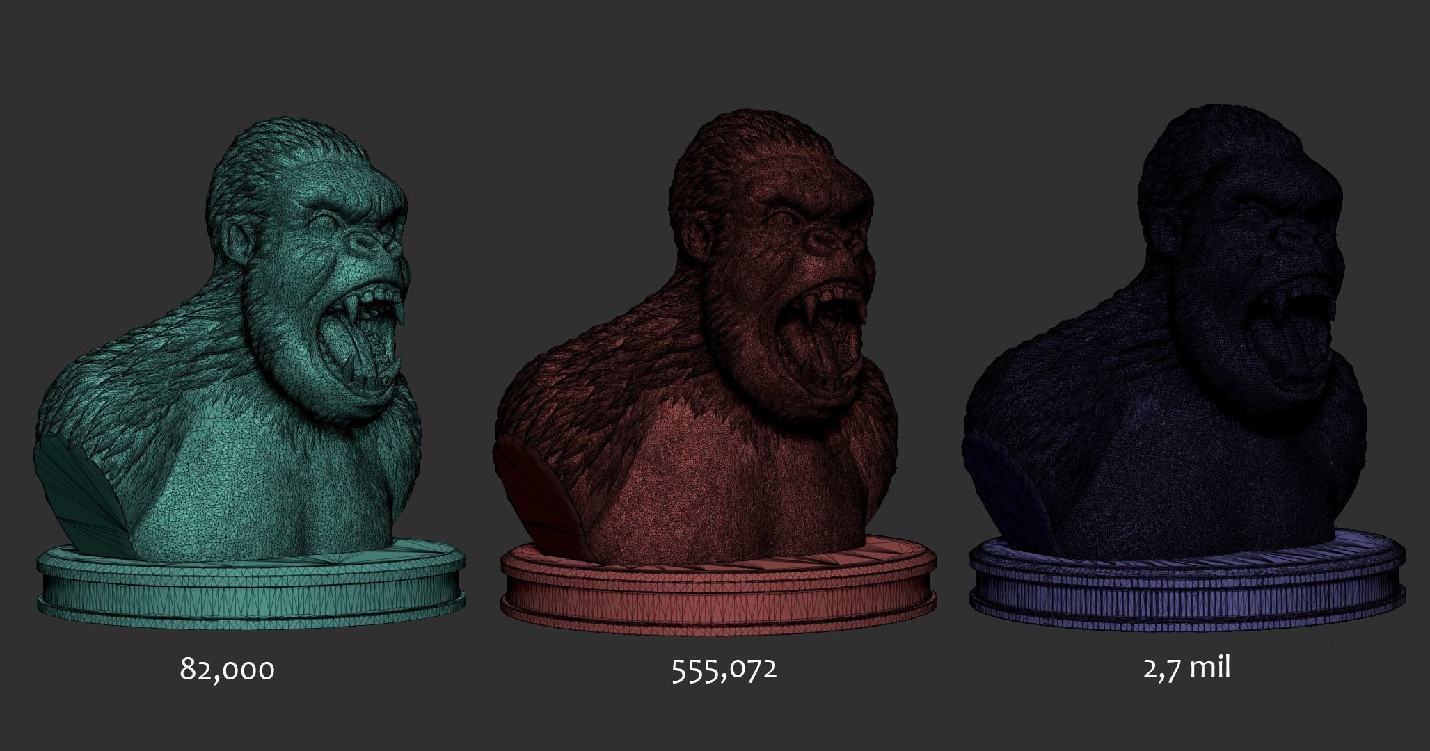 King Kong  3D print model_2