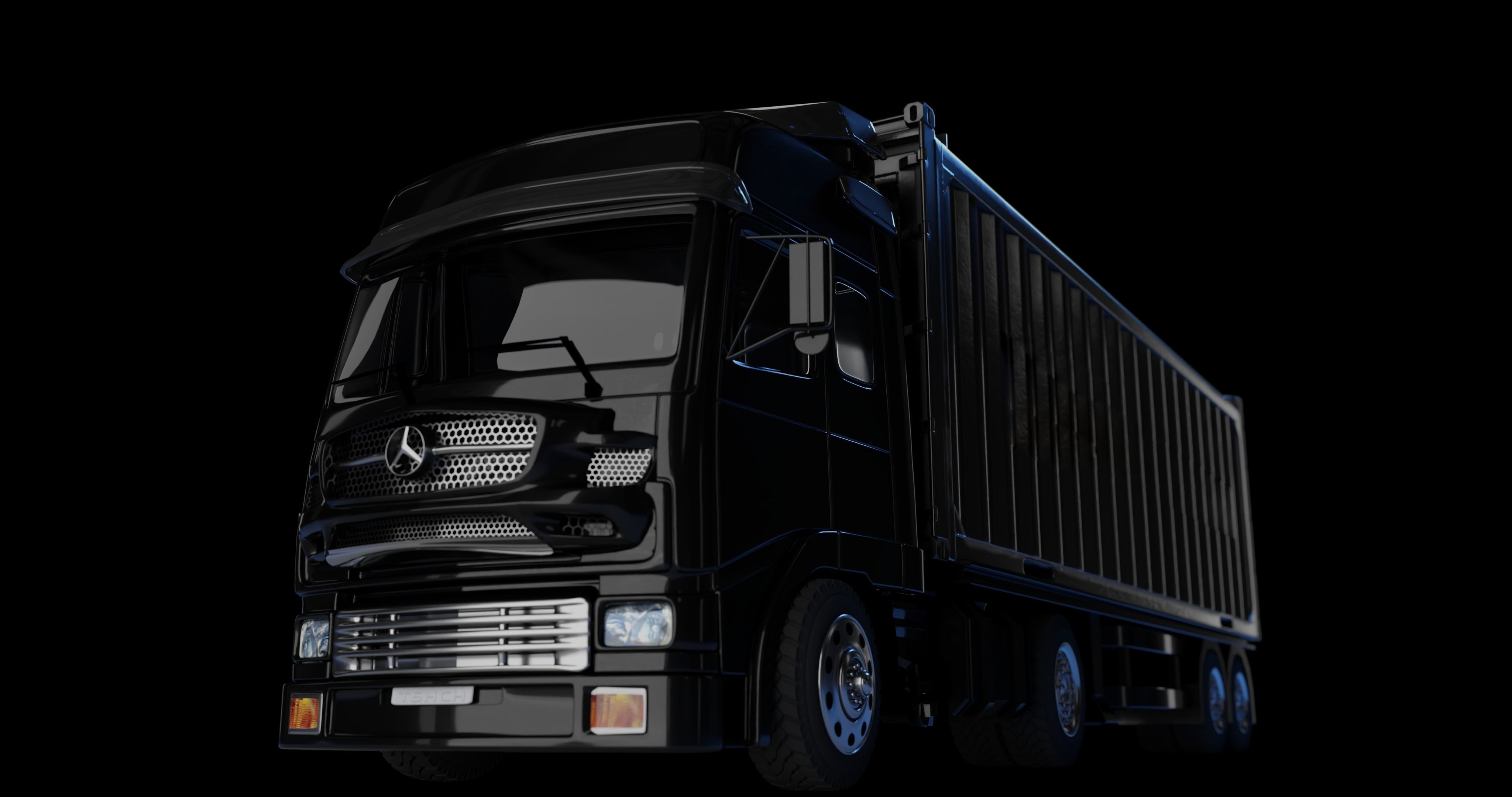 TRUCK 3D MODEL semi 3D model_0