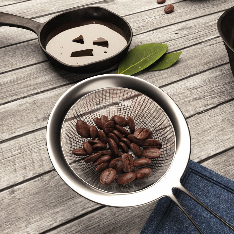 Breakfast Set 01 3D model_6