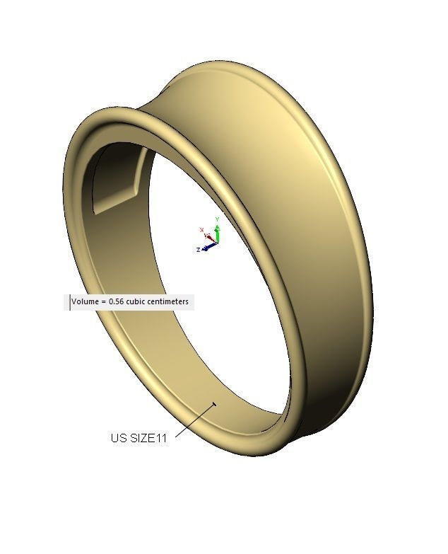 Large concave Statement ring with rope ornaments 3D print model_13