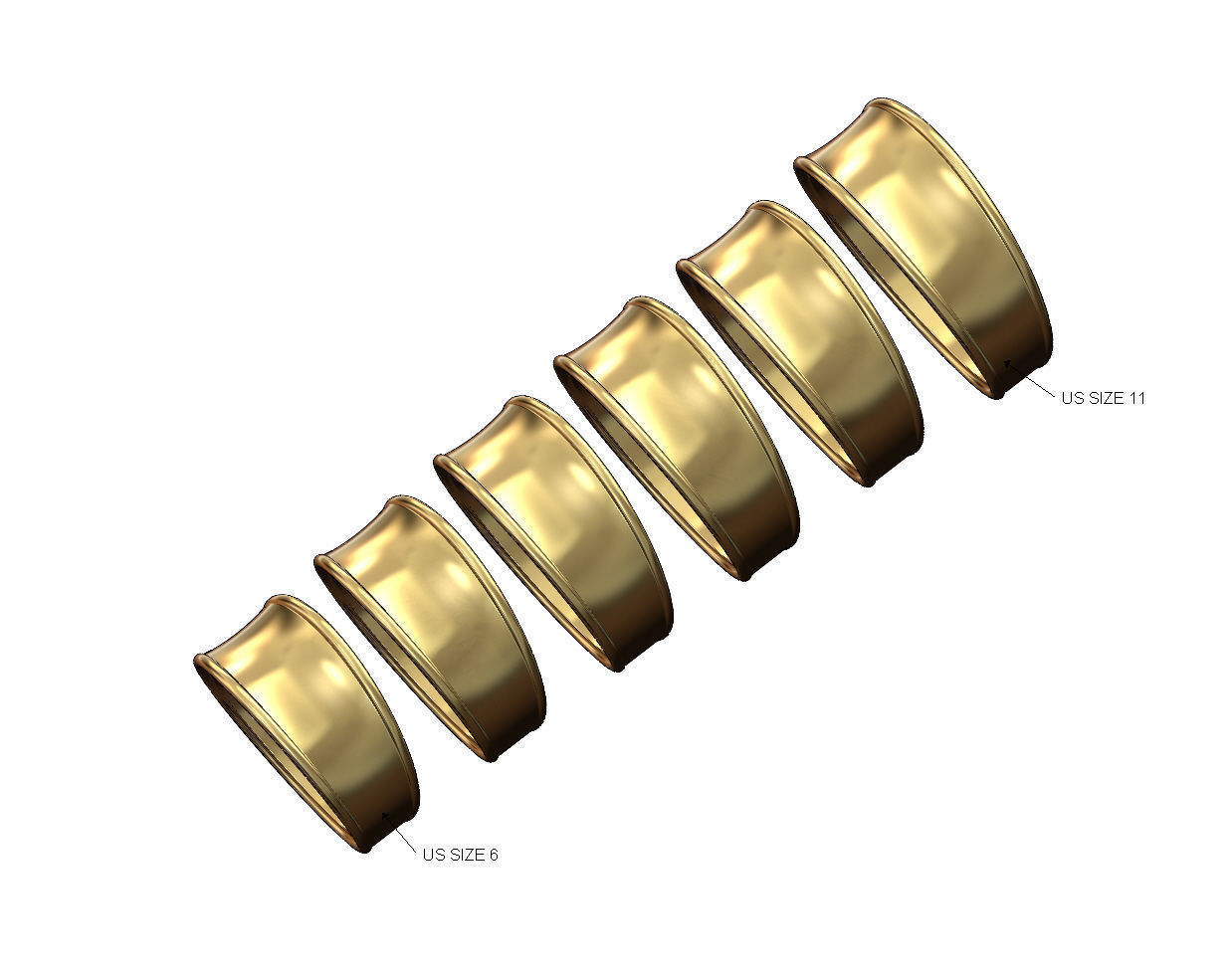 Large concave Statement ring with rope ornaments 3D print model_4