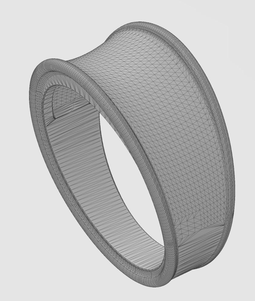 Large concave Statement ring with rope ornaments 3D print model_15