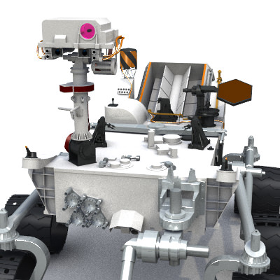 Curiosity Rover Mars Science Lab MSL 3D model_3