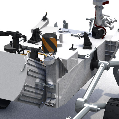 Curiosity Rover Mars Science Lab MSL 3D model_11