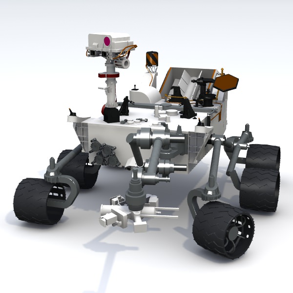 Curiosity Rover Mars Science Lab MSL 3D model_1