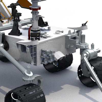 Curiosity Rover Mars Science Lab MSL 3D model_12