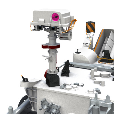 Curiosity Rover Mars Science Lab MSL 3D model_8