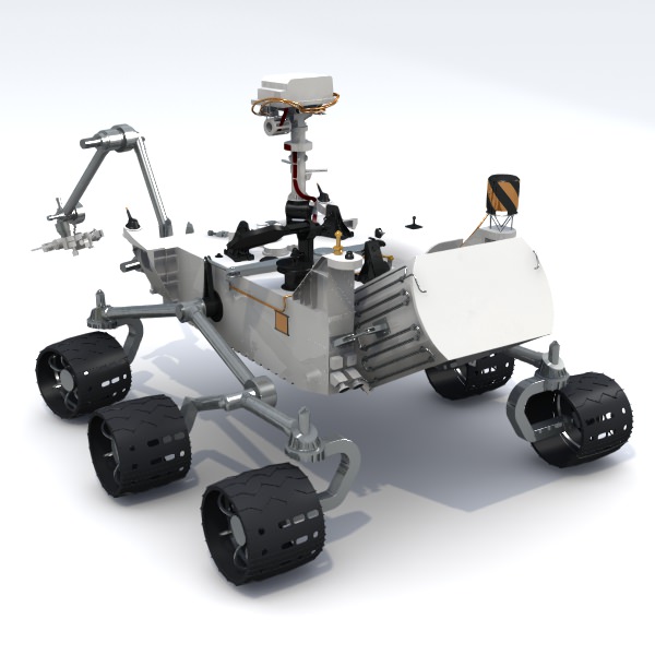 Curiosity Rover Mars Science Lab MSL 3D model_6