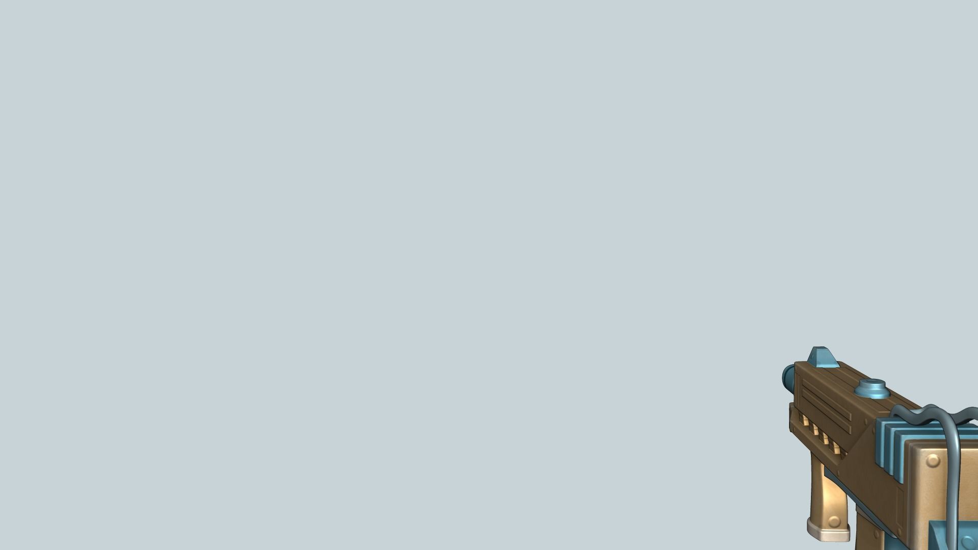 Sci-Fi MAC10 - Submachine Gun - Gun Weaponry Low-poly 3D model_5