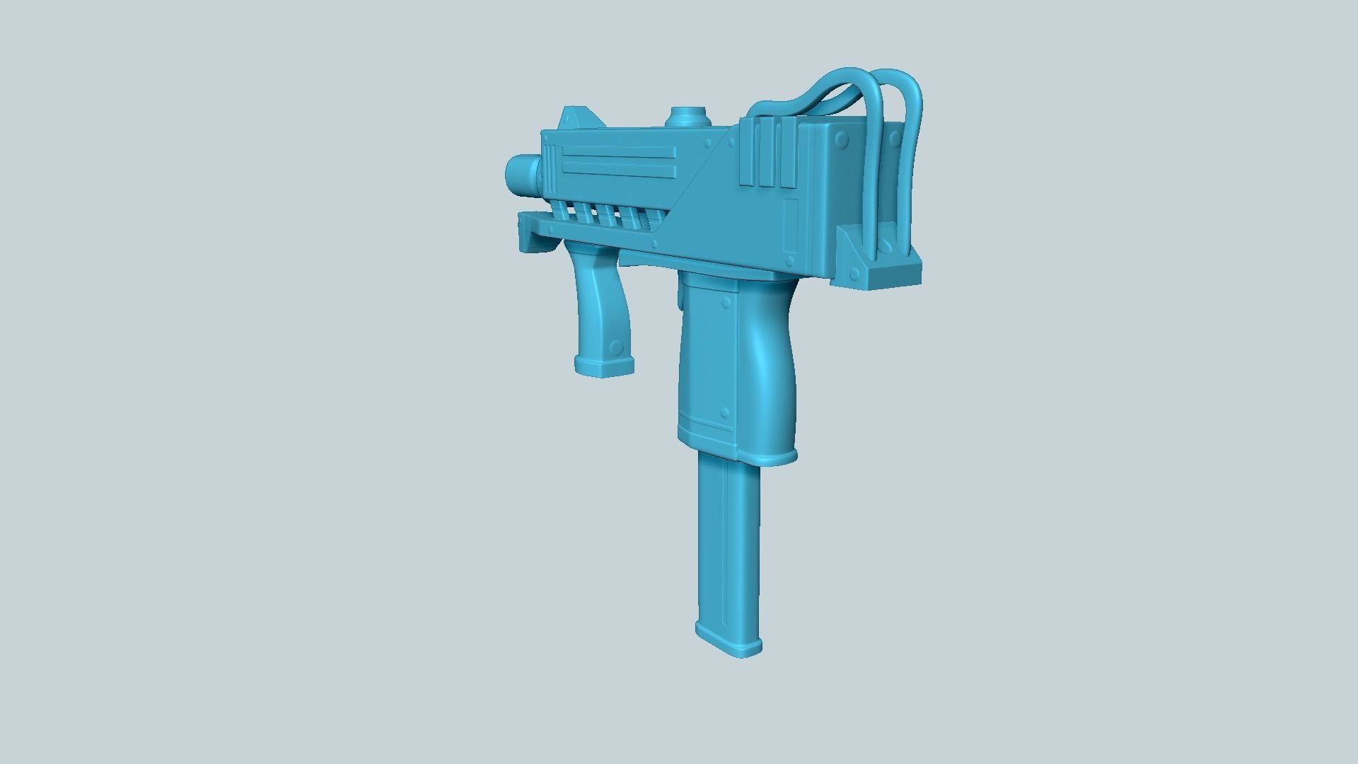 Sci-Fi MAC10 - Submachine Gun - Gun Weaponry Low-poly 3D model_11