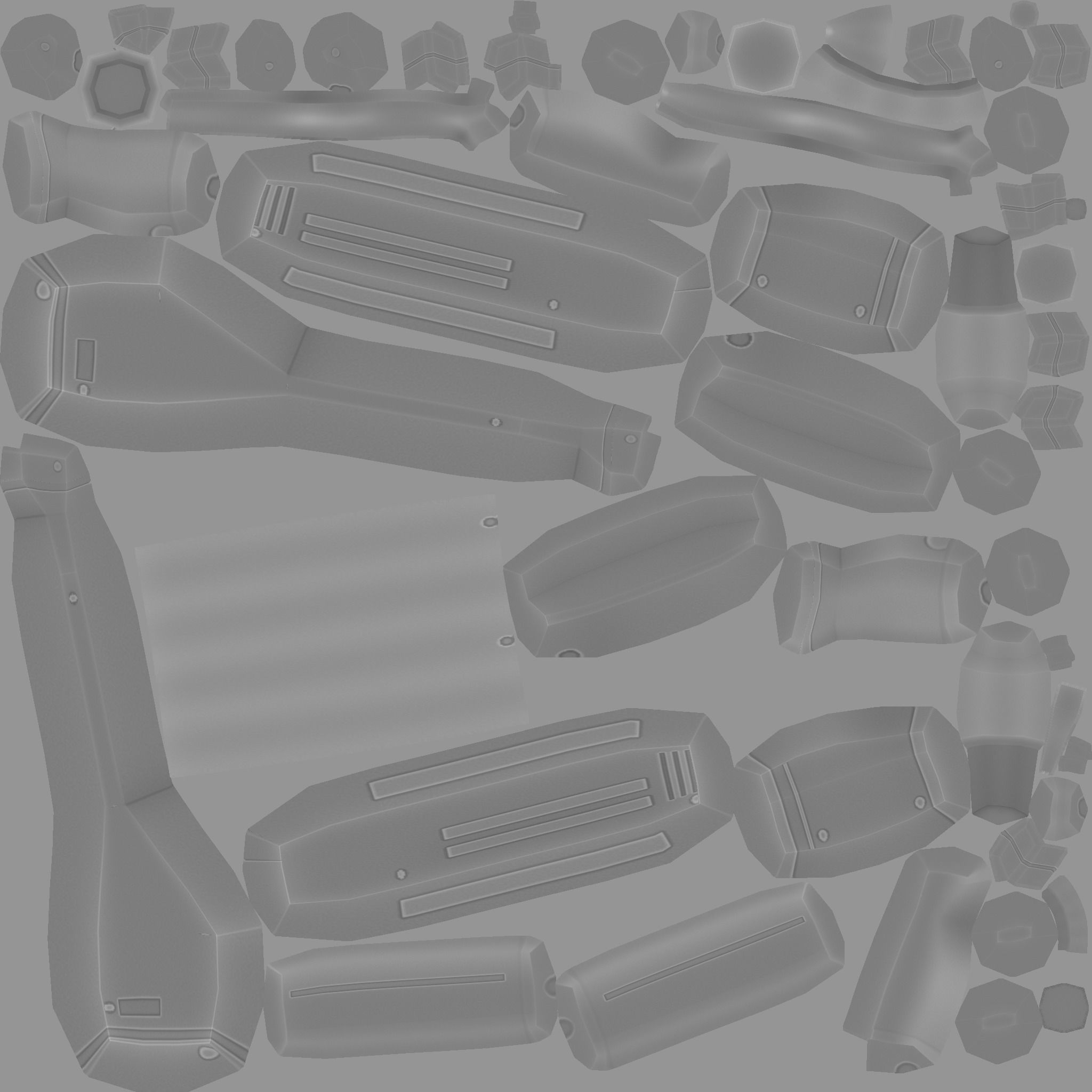 Sci-Fi MAC10 - Submachine Gun - Gun Weaponry Low-poly 3D model_21