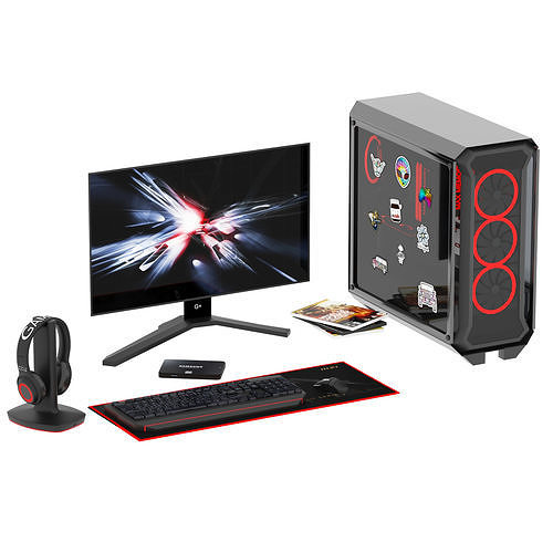 pc gamer set 3 3D model
