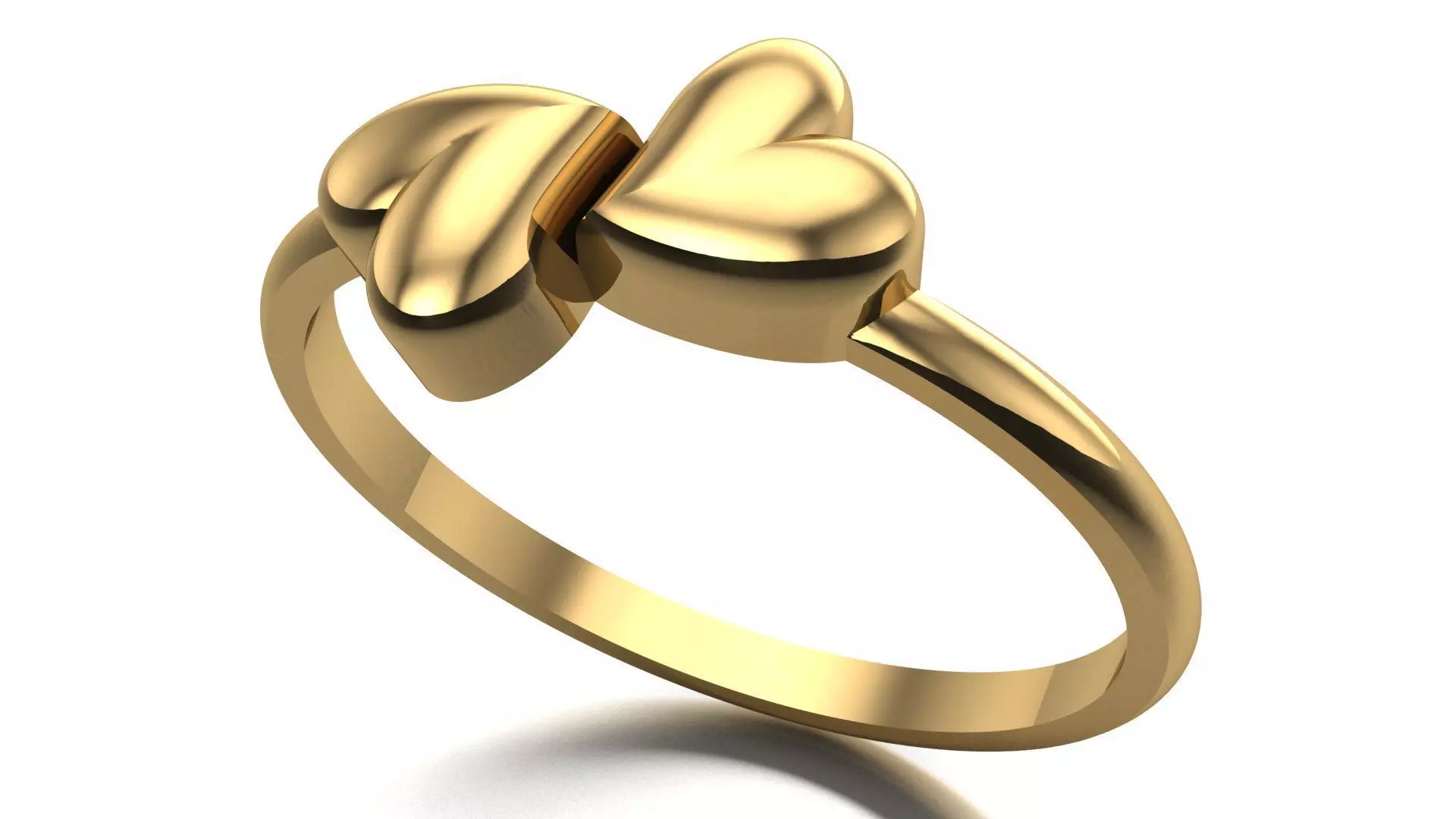 heart ring 3D print model_0