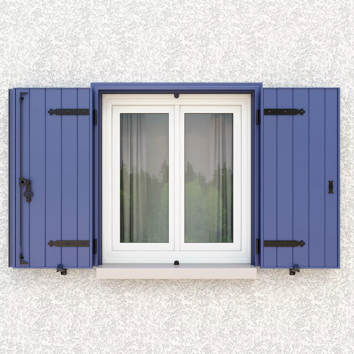 Exterior Aluminium Shutter 3D model V2 3D model_0