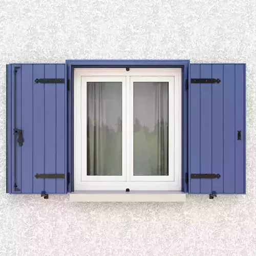 Exterior Aluminium Shutter 3D model V2