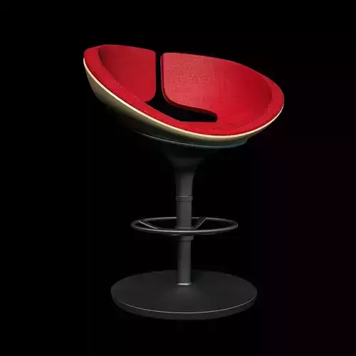 Stool with base 3D model