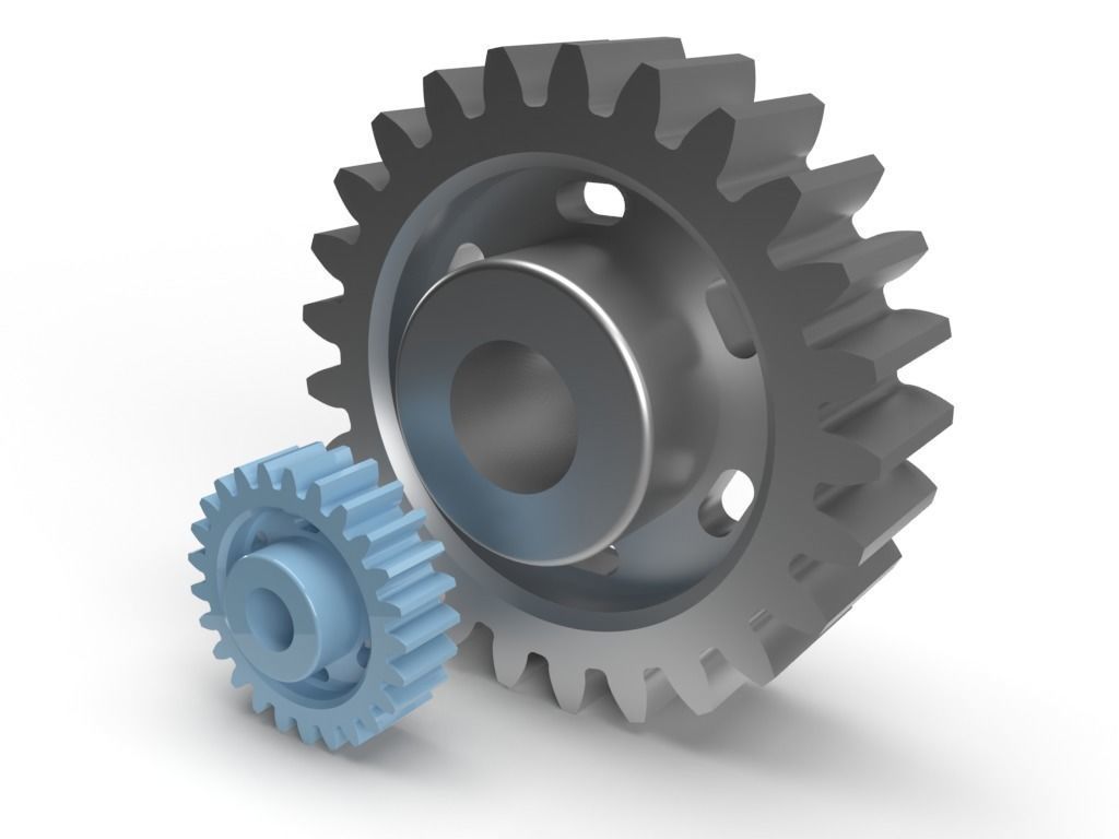 Slotted Gear Free 3D model_3