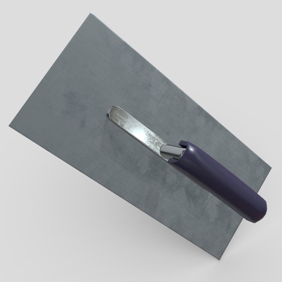 Smoothing Trowel Low-poly 3D model_5