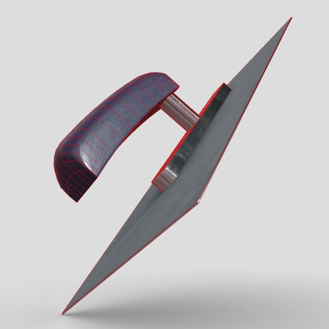 Smoothing Trowel Low-poly 3D model_10