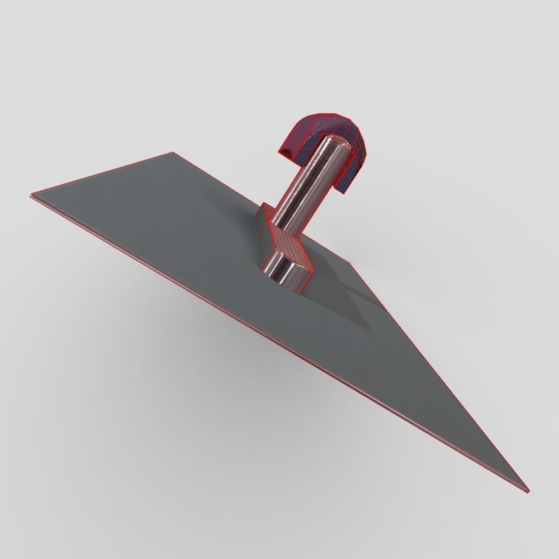 Smoothing Trowel Low-poly 3D model_8