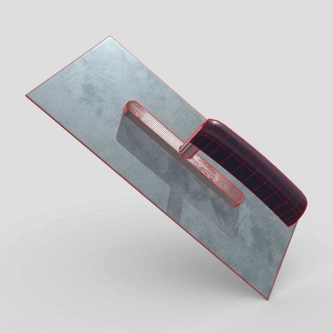 Smoothing Trowel Low-poly 3D model_2