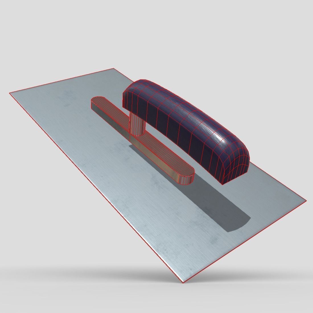 Smoothing Trowel Low-poly 3D model_12